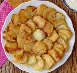 Calabaza Blanca Frita Estilo Griego